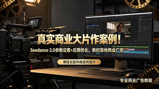 真实商业大片作案例！Seedance 2.0参数设置+后期优化，教你落地商业广告-酉宸轻创社