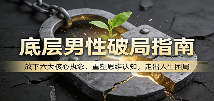 底层男性破局指南：放下六大核心执念，重塑思维认知，走出人生困局-酉宸轻创社