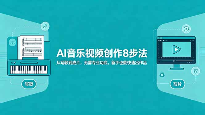 AI音乐视频创作8步法：从写歌到成片，无需专业功底，新手也能快速出作品-酉宸轻创社