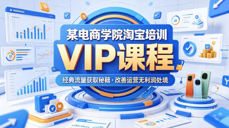某电商学院淘宝培训VIP课程,各种经典有用的流量获取秘籍,改善运营产品没利润的处境(2026年5月)-酉宸轻创社