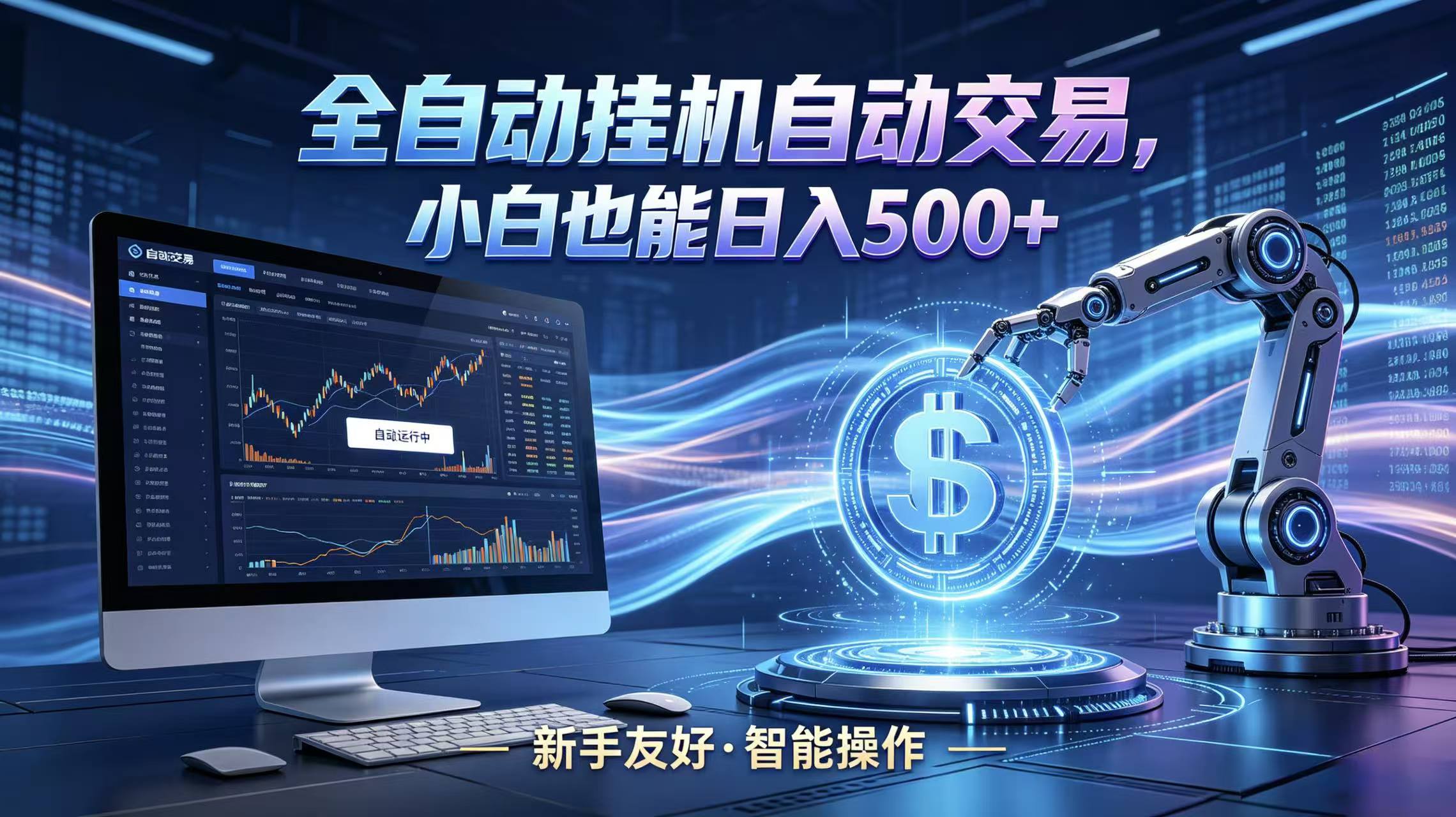 全新智能化交易助手,傻瓜式操作,小白也能快速上手,轻松实现日入500+-酉宸轻创社
