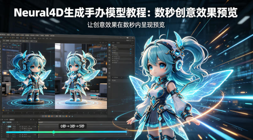 Neural4D生成手办模型教程，让创意效果在数秒内呈现预览-酉宸轻创社