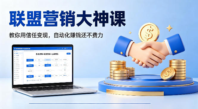 联盟营销大神课，教你用信任变现，自动化賺钱还不费力【原创双语字幕】-酉宸轻创社