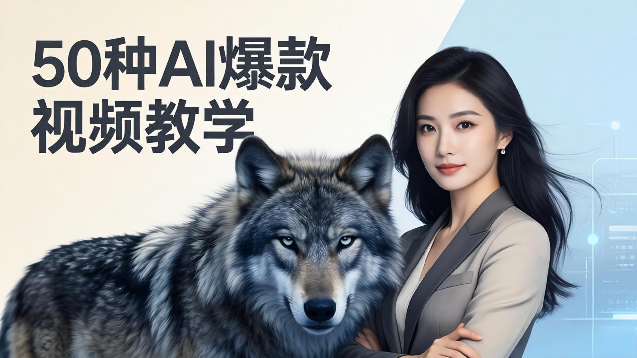 50种AI爆款视频教学：影视级古诗词+治愈萌宠+山海经蛟龙，高阶宝典商业落地-酉宸轻创社