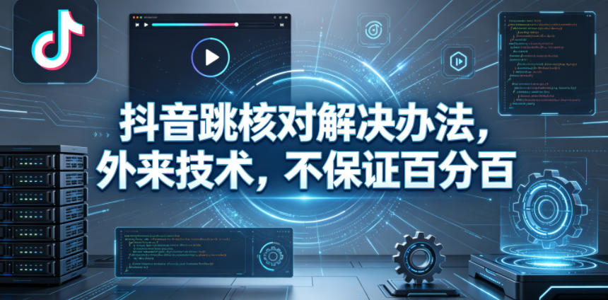 抖音跳核对解决办法,外来技术,不保证百分百-酉宸轻创社