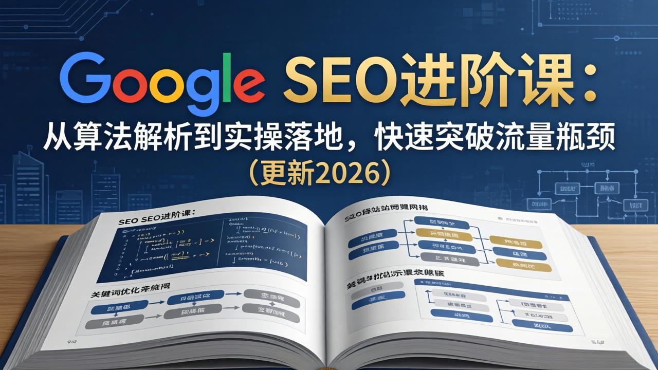 Google SEO进阶课：从算法解析到实操落地，快速突破流量瓶颈(更新2026-酉宸轻创社