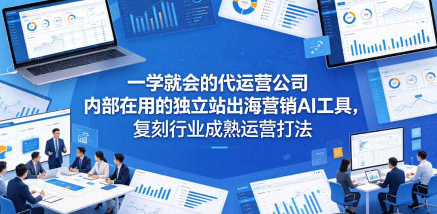 一学就会的代运营公司内部在用的独立站出海营销AI工具，复刻行业成熟运营打法-酉宸轻创社