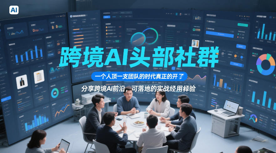 跨境AI头部社群,一个人顶一支团队的时代真正的开始了,分享跨境AI前沿,可落地的实战经验(更新5月23日)-酉宸轻创社