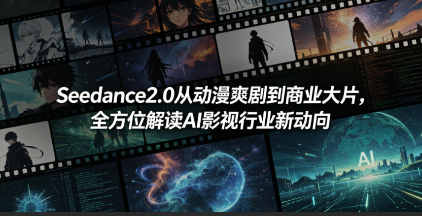 Seedance2.0从动漫爽剧到商业大片，全方位解读AI影视行业新动向-酉宸轻创社