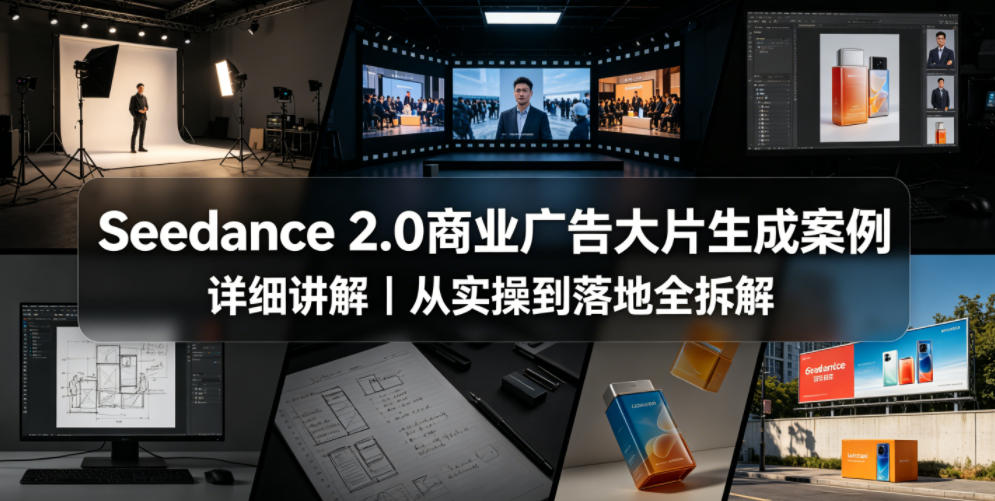 Seedance 2.0商业广告大片生成案例详细讲解｜从实操到落地全拆解-酉宸轻创社
