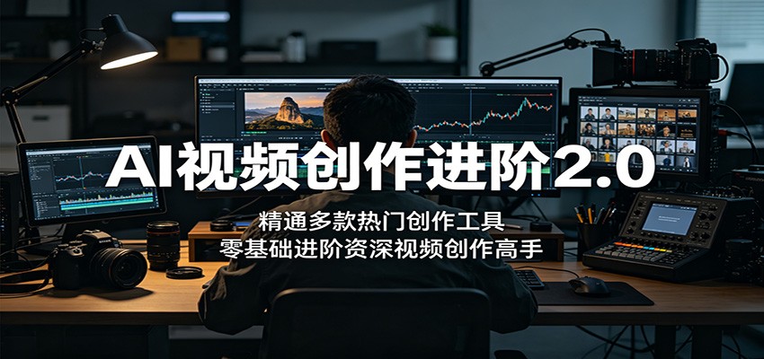 AI视频创作进阶2.0：精通多款热门创作工具，零基础进阶资深视频创作高手-酉宸轻创社