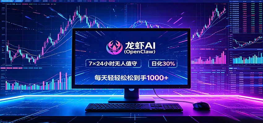龙虾AI(OpenClaw)全自动挂机，智能操控电脑高效执行任务，每天轻松到手四位数-酉宸轻创社