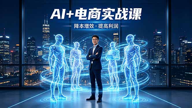 AI+电商实战课，1人+N个AI 智能体，把SOP变AI员工，实现降本增效提高利润-酉宸轻创社