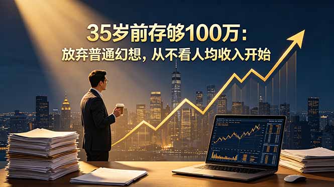 35岁前存够100万：放弃普通幻想，从不看人均收入开始-酉宸轻创社