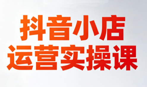 李老师·抖音小店运营实操课(更新2026)-酉宸轻创社
