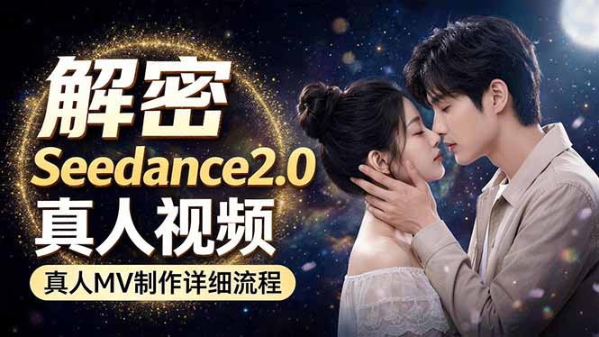 Seedance 2.0电影级真人 MV全流程拆解:提示词、运镜、粒子特效,手把手实操-酉宸轻创社