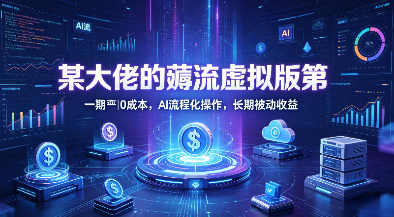 某大佬的薅流虚拟版第一期丨0成本，AI流程化操作，长期被动收益-酉宸轻创社