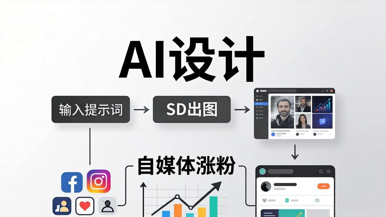 人人都是AI设计师：SD出图+自媒体涨粉一站教学，告别图文素材焦虑，AI设计让你轻松避开内卷-酉宸轻创社
